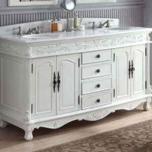 63-Antique-White-Classic-Double-Sink-Florence-Vanity-HF-036XLW-AW-flooringworldonline.com