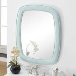 36 Termoli Light Blue Frame Modern Style Wall Mirror 1033BU-MIR