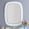 40 Sesto Contemporary White Frame Wall Mirror MIR-1044