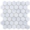 Hexagon-Carrara-2x2-Honed-12x12-flooringworldonline.com
