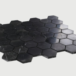 Hexagon-Marquina-2x2-Honed-12x12-flooringworldonline.com