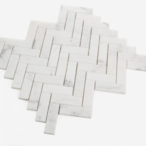 Herringbone-Calacatta-White-Honed-11.25x12.5-flooringworldonline.com