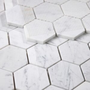 Hexagon-Carrara-Polished-3x3-10x11.5-flooringworldonline.com