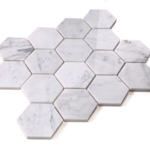 Hexagon-Carrara-Polished-3x3-10x11.5-flooringworldonline.com
