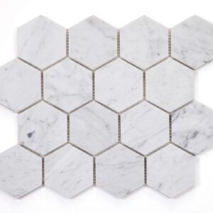 Hexagon-Carrara-Polished-3x3-10x11.5-flooringworldonline.com