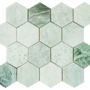 Hexagon-Green-3x3-10.25x11.75-flooringworldonline.com
