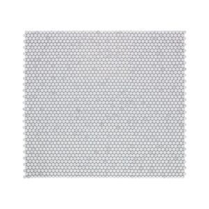 Penny-Round-Statuario-Matte-11.5x12.25-flooringworldonline.com