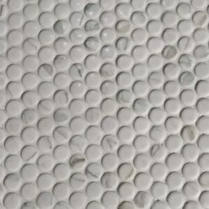 Penny-Round-Statuario-Matte-11.5x12.25-flooringworldonline.com