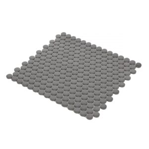 Penny-Round-Dark-Grey-Matte-11.5x12.25-flooringworldonline.com