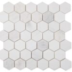 Hexagon-Snow-White-Polished-2x2-11.75x11.75-flooringworldonline.com