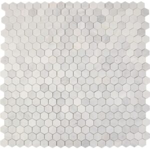 Hexagon-Snow-White-Polished-2x2-11.75x11.75-flooringworldonline.com