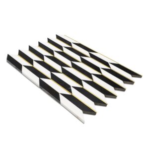 POLARIZED-BRASS-LINE-WITH-WHITE-THASSOS-&-NERO-MARQUINA-flooringworldonline.com