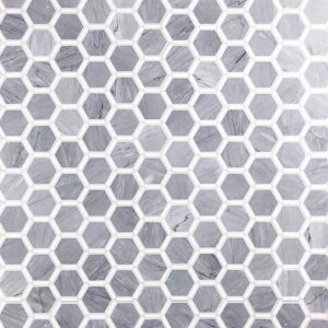 HONEYCOMB-BURLINGTON-GRAY-&-WHITE-THASSOS-flooringworldonline.com