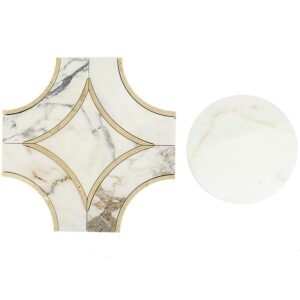 MJ-STAR-2.0-CALACUTTA-WITH-CREMA-MARFIL-LINE-CALACUTTA-CIRCLE-flooringworldonline.com