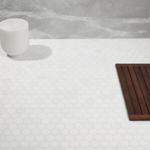 WHITE-THASSOS-2"-HEXAGON-flooringworldonline.com