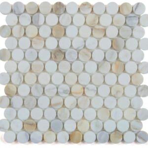 Mos-H Penny Marble Calacatta Honed 11 x 11.75